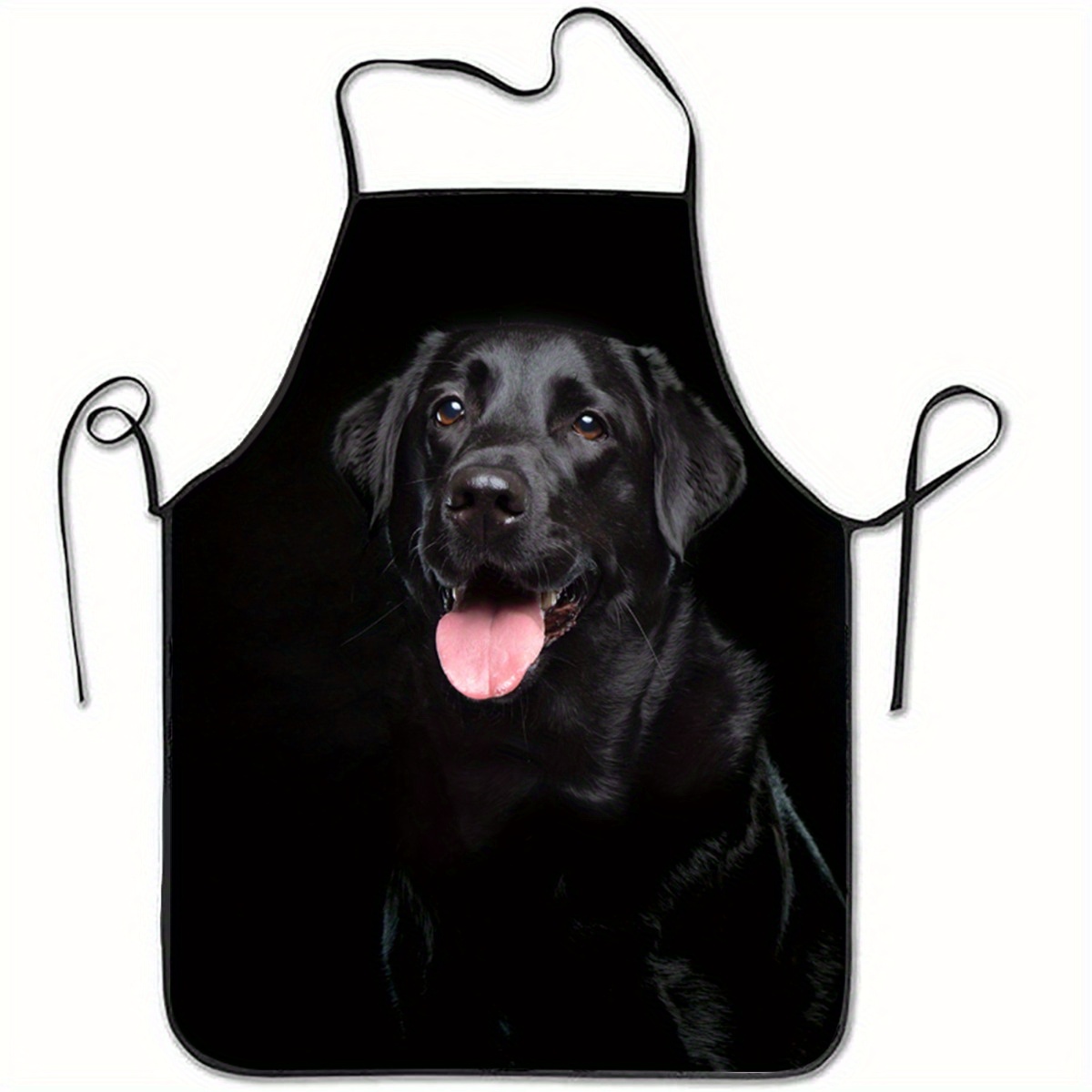 Home Cooking Dog Food - 1 Siyah Labrador Köpek Desenli Önlük