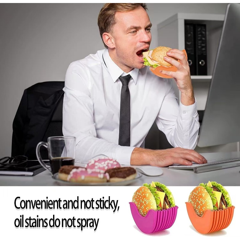 Home Cooking Dog Food - Ayarlanabilir Silikon Burger Tutucu, Gıda Sınıfı