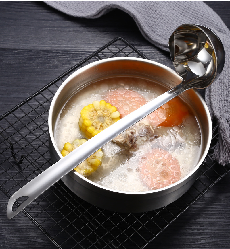 Home Cooking Dinner - Uzun Saplı Yağ Çorbası Ayrı Kaşık
